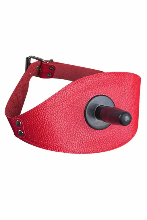 Страпон-бондаж на бедро красный SITABELLA