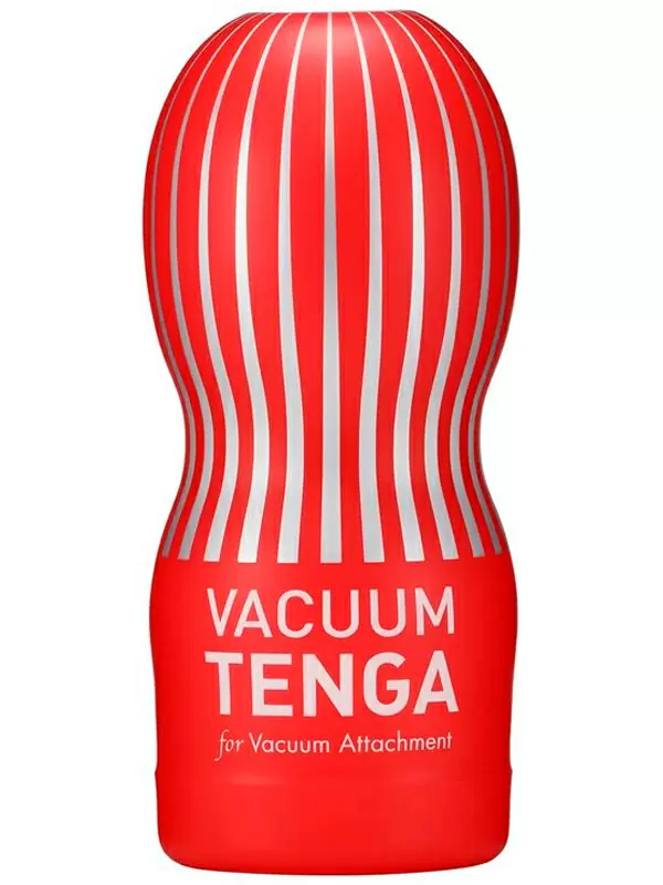 Нереалистичный мастурбатор Tenga Vacuum Cup, 15,5 см, ТПЕ, красный