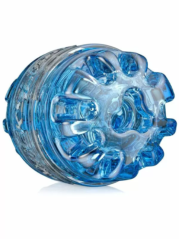 Нереалистичный мастурбатор Fleshlight Quickshot Turbo Blue Ice, структуру Turbo Tech, 11 см, ТПЕ