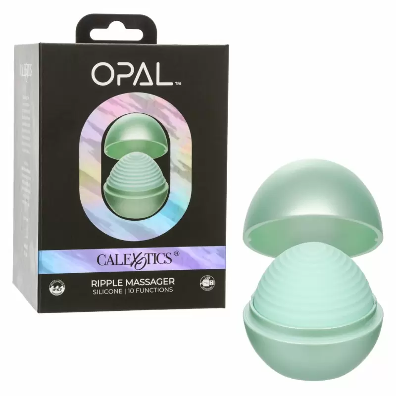 Универсальный вибратор OPAL RIPPLE MASSAGER, 10,25 см, 10 режимов, зеленый