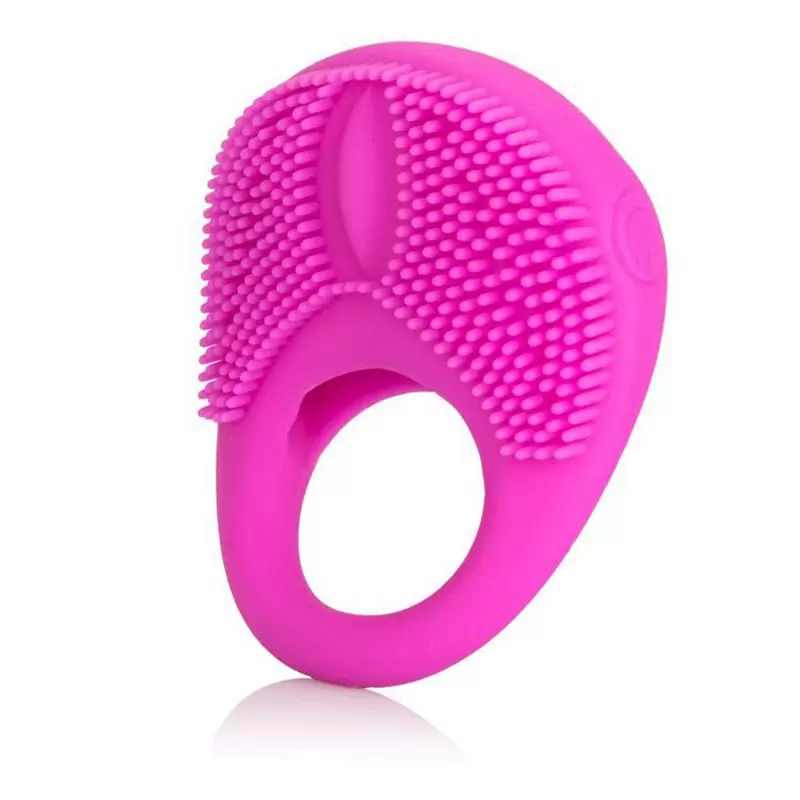 Водонепроницаемое кольцо для поддержания эрекции с вибрацией Silicone Intimacy Enhancer – розовый