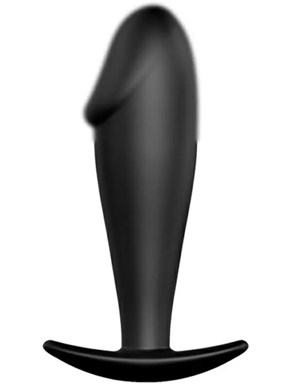 Реалистичная анальная втулка PrettyLove, 10 см, силикон, черный