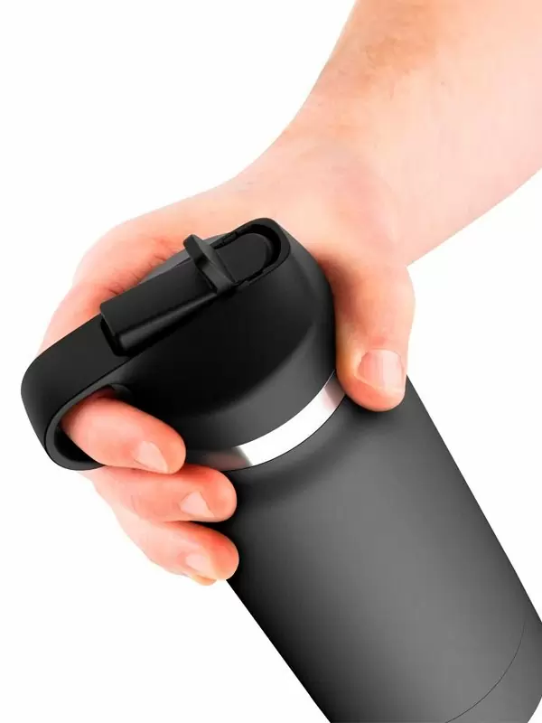 Реалистичный мастурбатор Pipedream Fuck Flask, 23,8 см, в серой фляге, ТПЕ