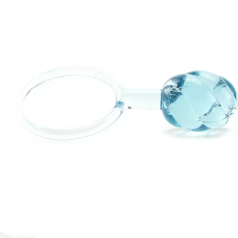 Анальная цепочка Swirl Pleasure Beads со спиралевидным рельефом – голубой