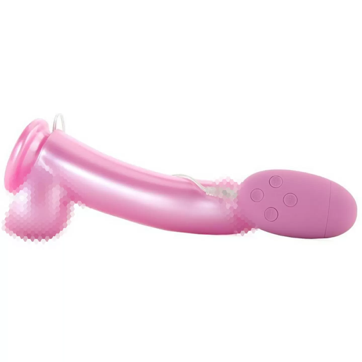 Вибратор Lollies Sugardaddy с присоской и выносным пультом - розовый