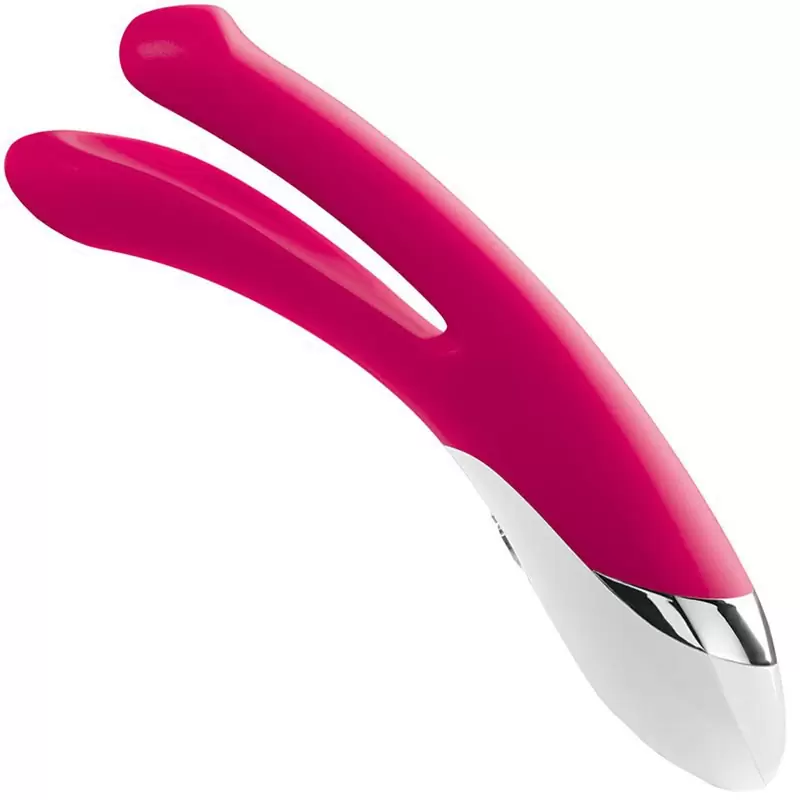 Вибромассажер Bon Aparte для двойного проникновения – фуксия
