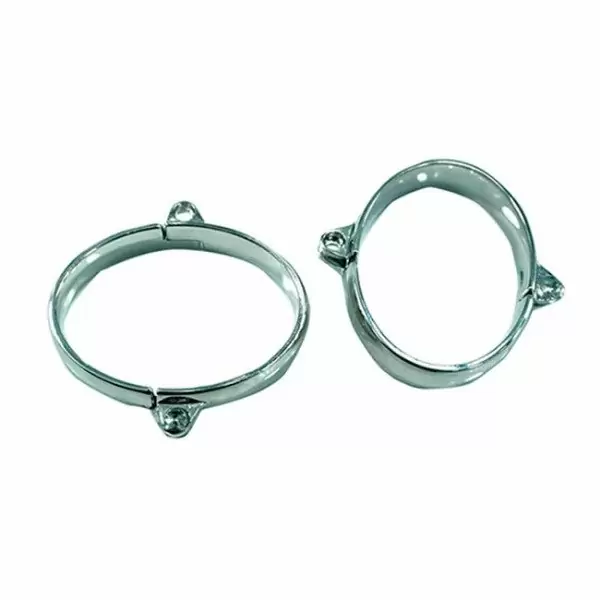 Овальные оковы на навесном замке металл малые