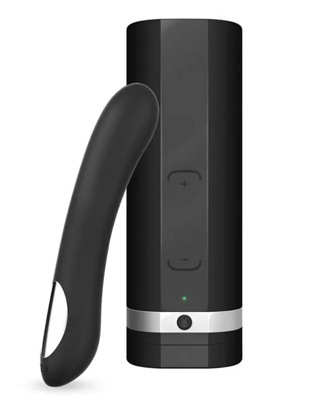 Интерактивный набор Kiiroo: мастурбатор Onyx 2 + вибратор Pearl – черный