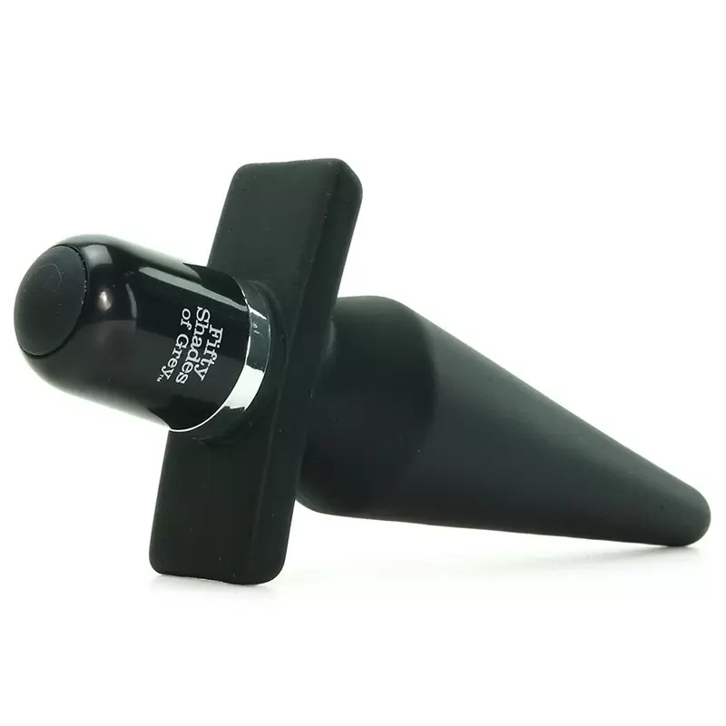 Анальная пробка Delicious Fullness Vibrating Butt Plug с вибрацией – черная	