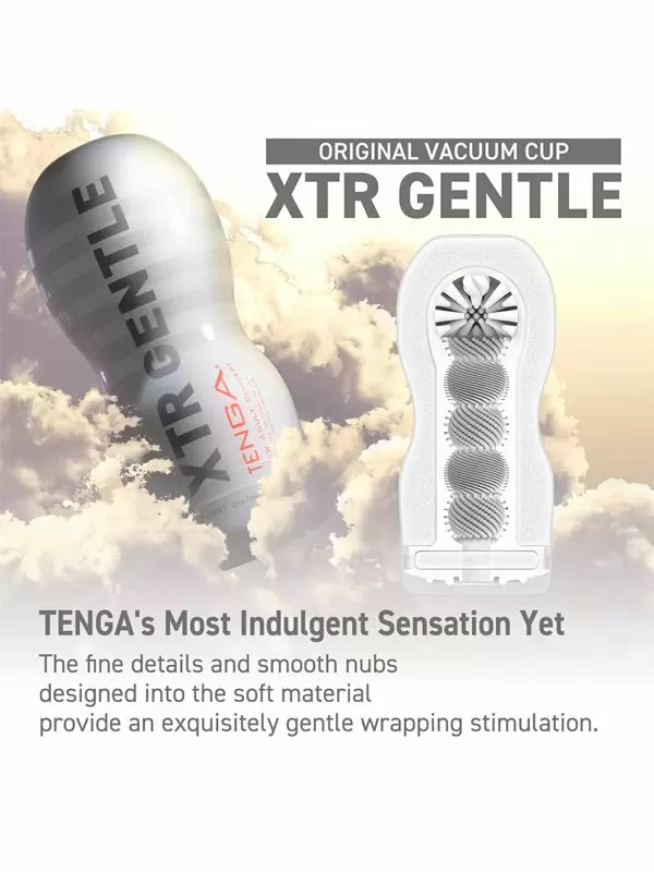 Нереалистичный мастурбатор Tenga Original Vacuum Cup Extra Gentle, 15,5 см, ТПЭ, белый