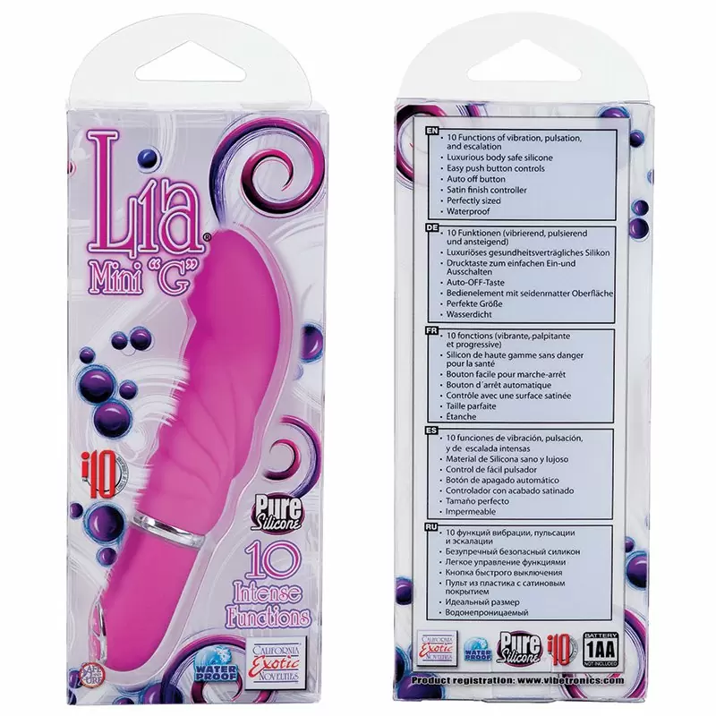 Вибромассажер Lia Mini “G” Vibes водонепроницаемый –  розовый