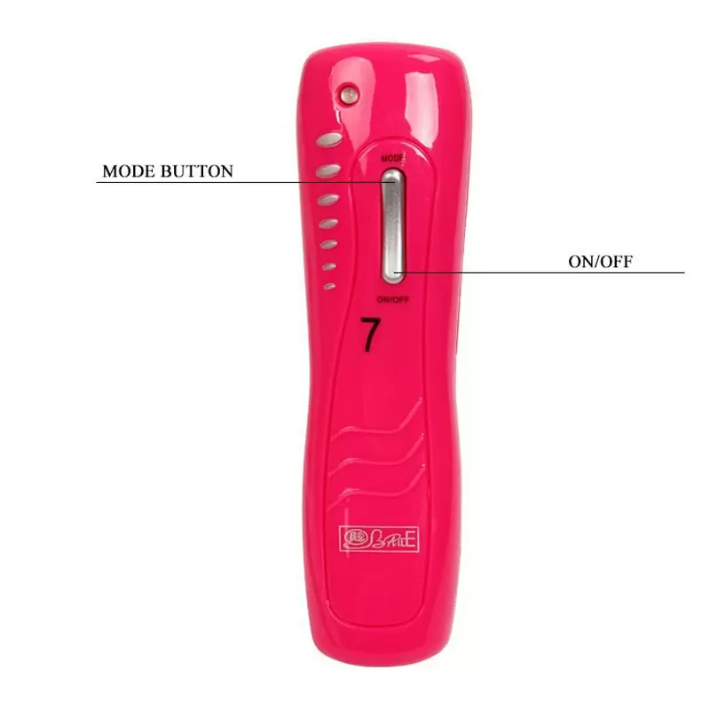 Стимулятор клитора Butterfly Mini на ремешках с вибрацией и проводным пультом – розовый