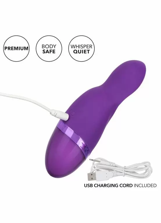 Вибратор Aura Teaser с мерцающим кончиком: 14 см, 12 режимов работы, АБС/силикон