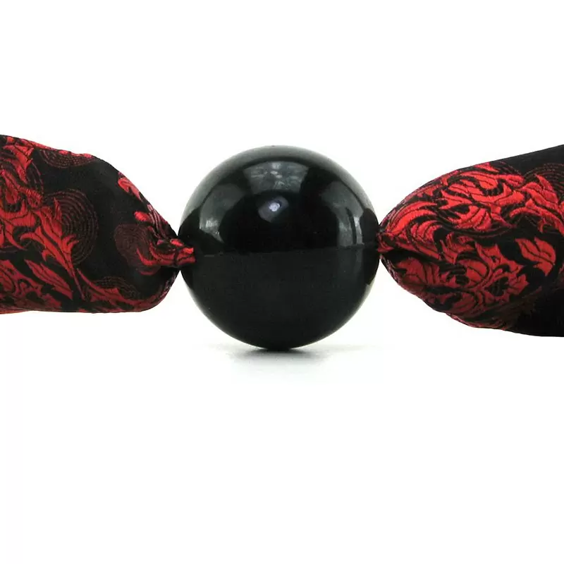 Кляп Scandal Ball Gag с атласными лентами 