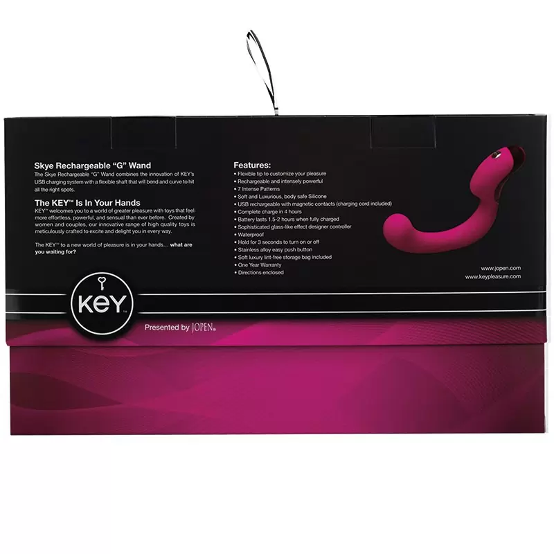 Перезаряжаемый вибромассажер G-точки Skye – розовый