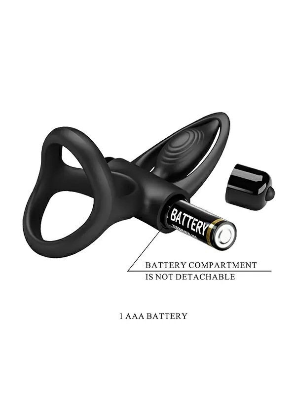 Многофункциональное эрекционное кольцо Pretty Love, с вибрацией, 10 режимов, чёрное