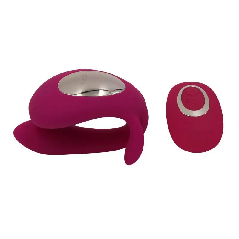 Вибростимулятор для пар Enjoy Life с беспроводным пультом управления – розовый