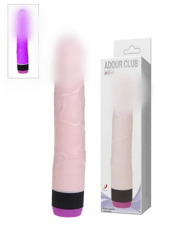 Мультискоростной вибратор-фаллос Adour Club – фиолетовый