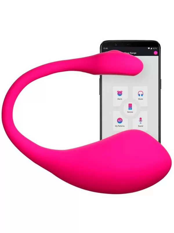 Виброяйцо Lovense Lush 2, с управлением смартфоном, розовое