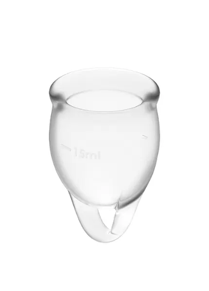 Набор менструальных чаш Satisfyer Feel confident Menstrual Cup (Transparent)