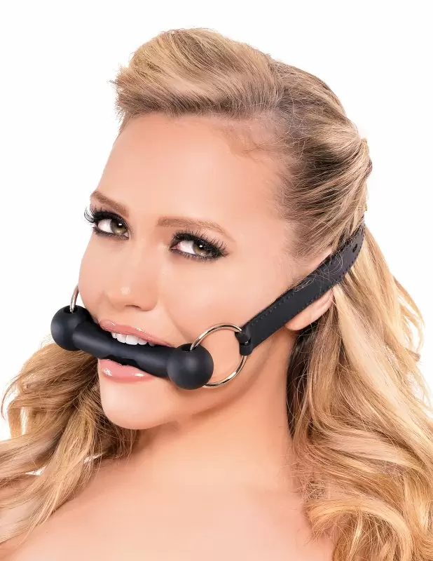 Кляп-трензель Silicone Bit Gag – черный