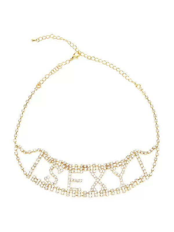 Ожерелье из кристаллов Ann Devine - Sexy Rhinestone Choker – золотой