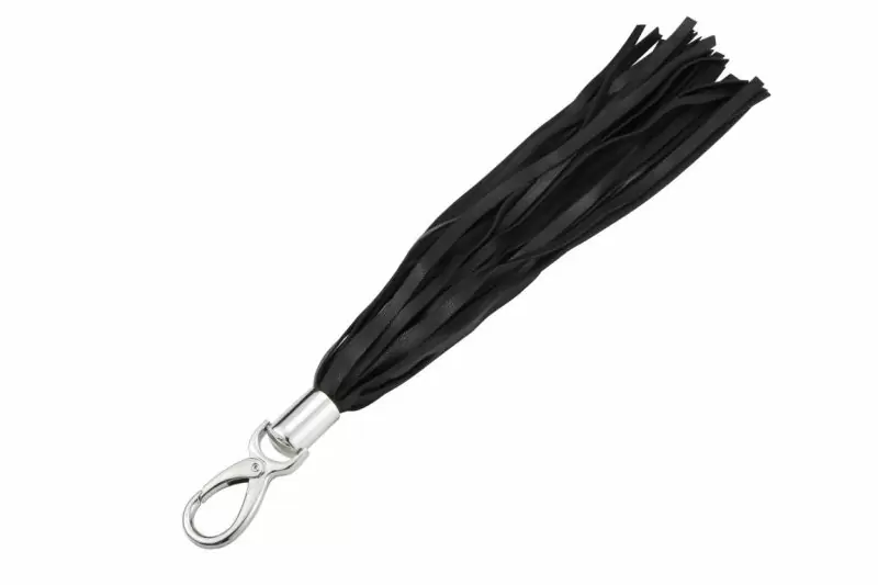 Черный набор для БДСМ игр (9 предметов) в кожаной сумке