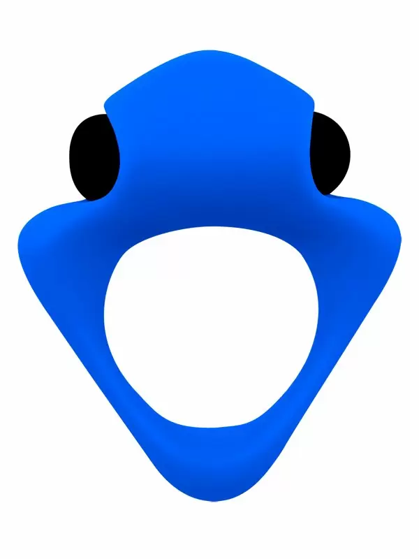 Эрекционное виброкольцо Wooomy Tribe, диаметр 3,18 см, силикон, синий