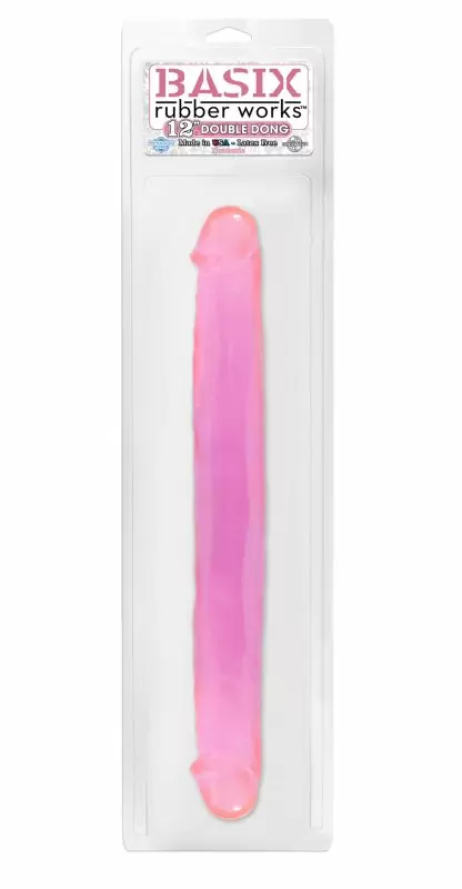 Двойной фаллоимитатор Basix Rubber Works 12