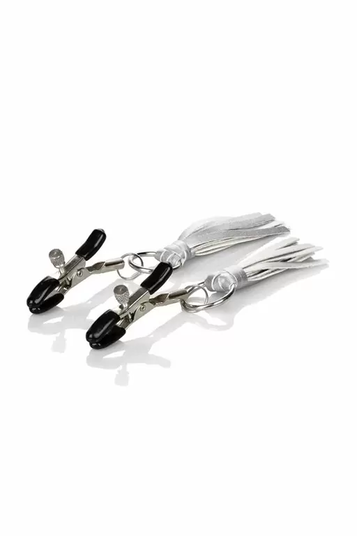 Зажимы для сосков Nipple Play Playful с кисточками - серебристый