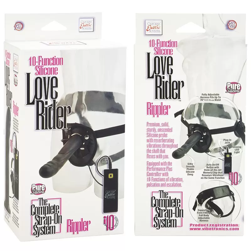 Страпон с вибрацией 10 Function Love Rider Rippler