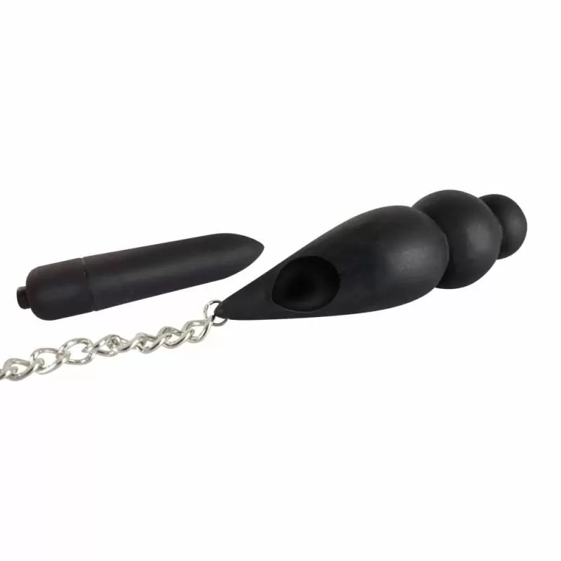 Зажимы на соски с мини вибратором Chained - серебристый