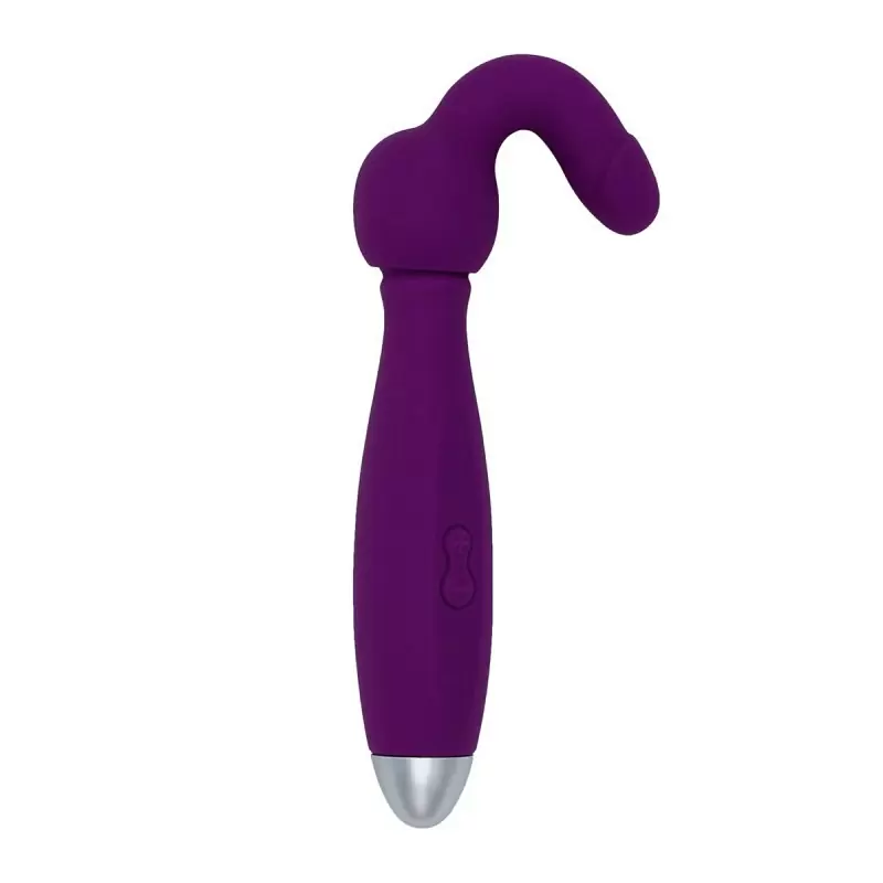  Перезаряжаемый вибростимулятор с тремя насадками для двоих Bowling – фиолетовый