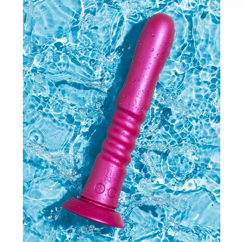 Вибратор «Romp Jiggle» с вибрацией и поступательными движениями, цвет фуксия