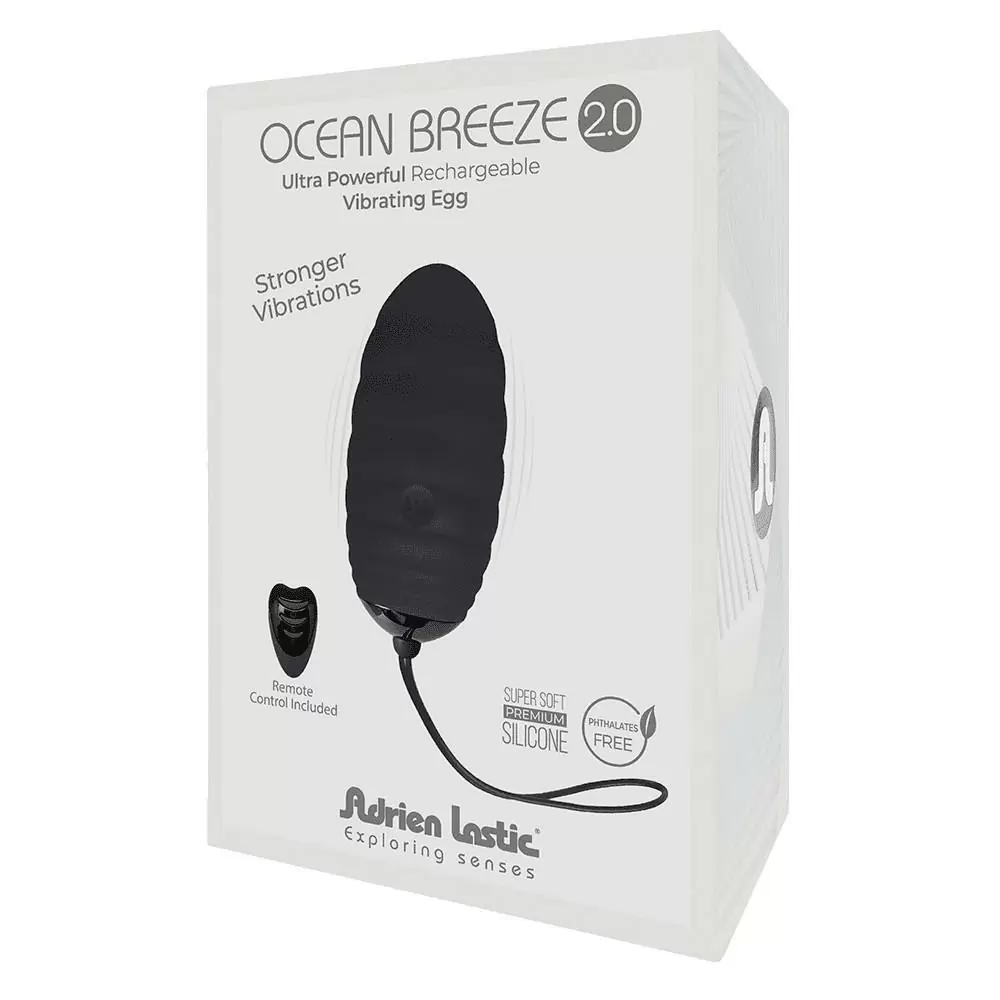 Ocean Breeze 2.0 + LRS виброяйцо с пультом ДУ чёрный