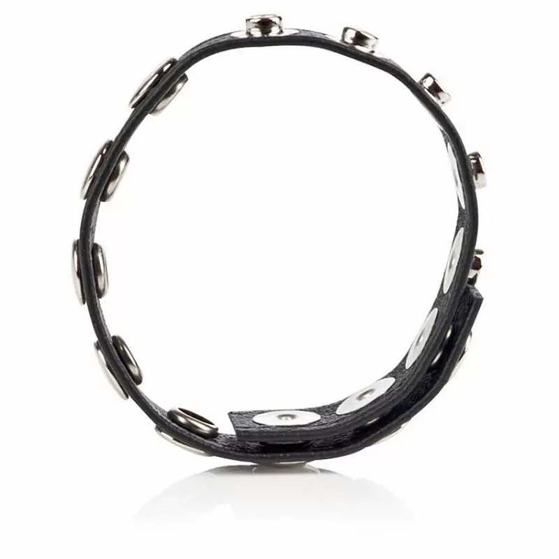 Кожаная утяжка на пенис Colt C/B Strap 8 Snap Fastener – черный