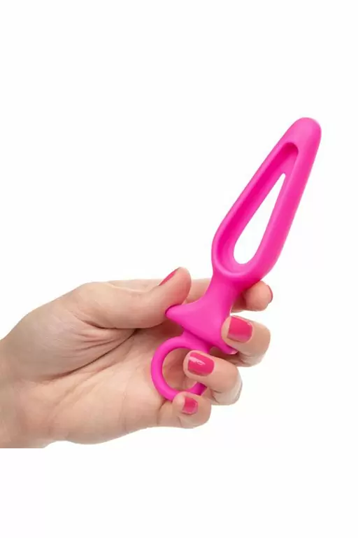 Анальная пробка Silicone Groove Probe - розовый