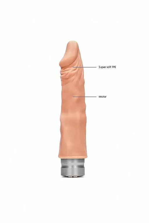 Фаллоимитатор с вибрацией Vibrating Dildo - 17 см.