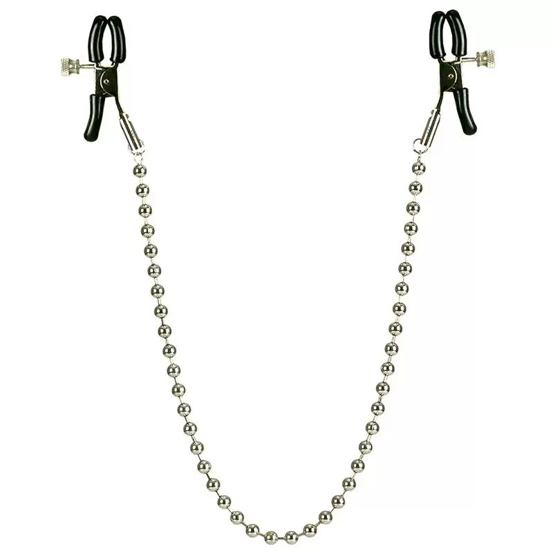 Зажимы на соски Nipple Clamps Silver Beaded