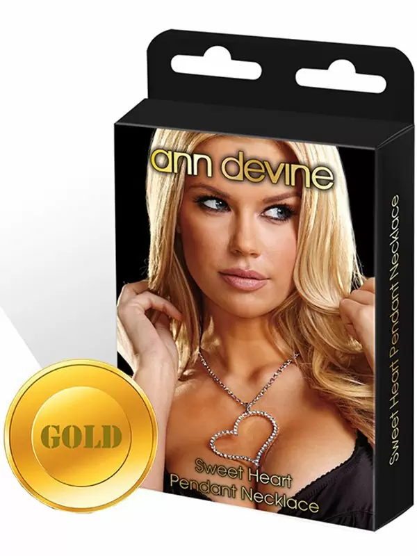 Цепочка с подвеской-сердцем Ann Devine - Sweet Heart Pendant Necklace – золотой