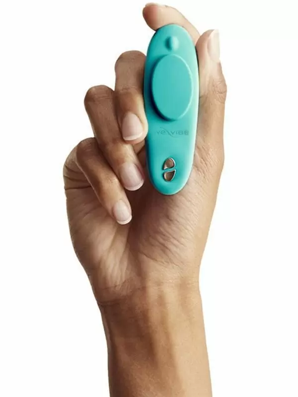 Интерактивный стимулятор клитора Womanizer We-Vibe Moxie+, с пультом Д/У, управление через приложение, 10 режимов, крепление на бельё