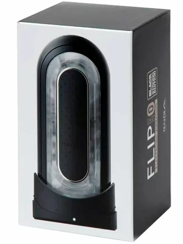 Автоматический мастурбатор Tenga Flip Zero, два вибрирующих ядра, 18 см, черный