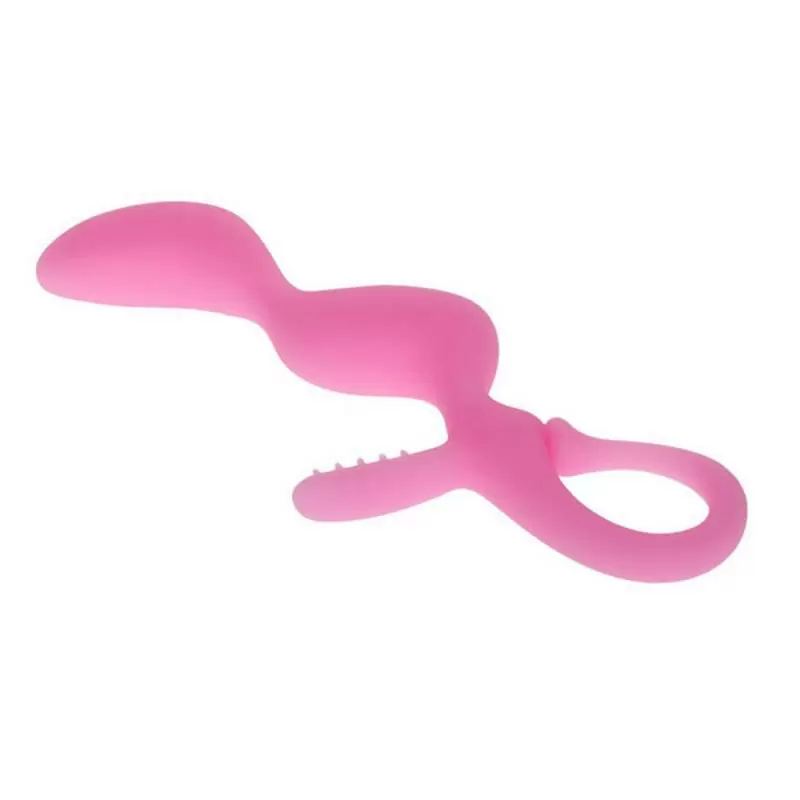 Анальный стимулятор зигзаг Fabulous Lover со щеточкой – розовый