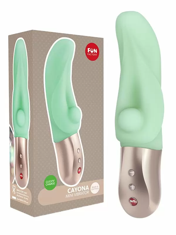 Мощный вибратор-кролик Fun Factory Cayona, 6 режимов, 17,5 см, зеленый