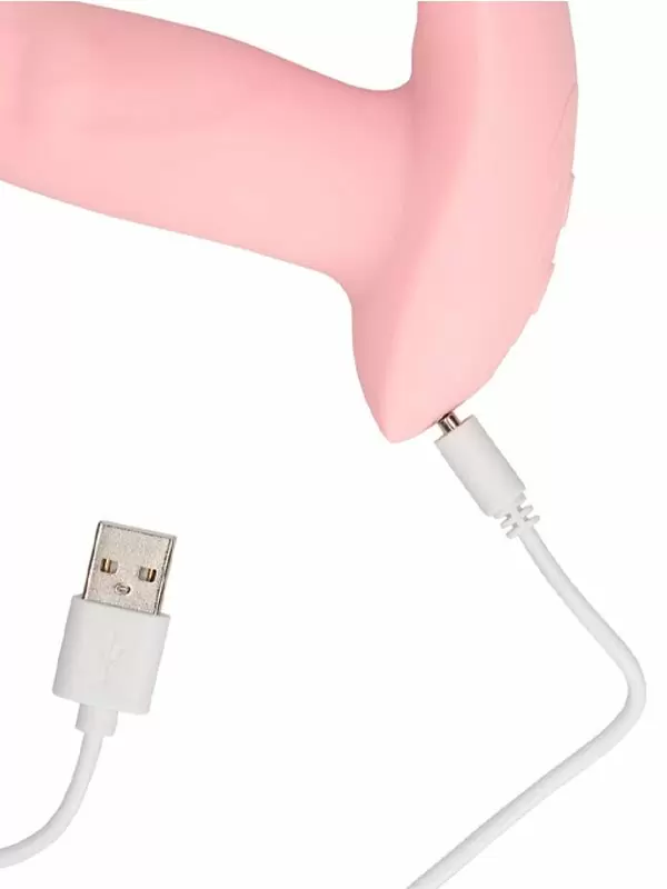 Вибратор Shots Toys Wearable Fingering Motion, 10 режимов, с пультом управления, розовый