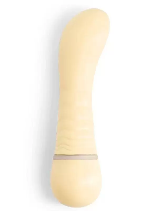 Изогнутый вибратор G-точки Shibae Toys, 17,5 см, силикон, желтый