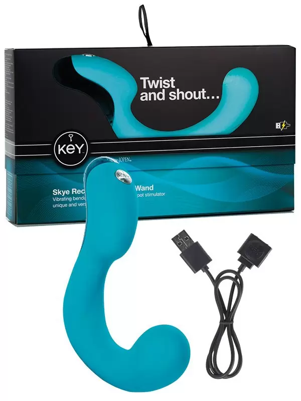 Перезаряжаемый вибромассажер G-точки Skye – голубой