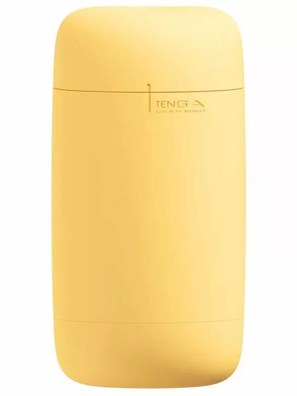 Мастурбатор Tenga Puffy Custard Yellow, 16.5 см, ТЭП, желтый | Он и Она 18+