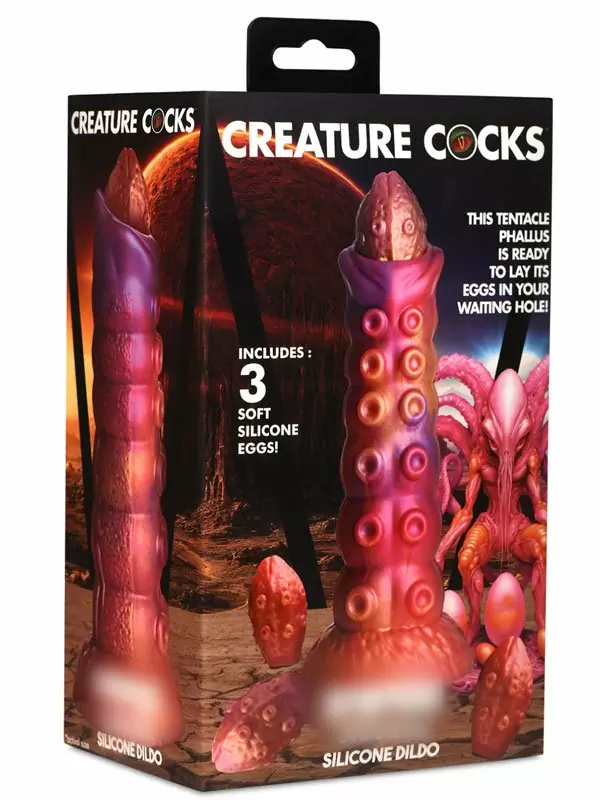Фантазийный фаллоимитатор Creature Cocks Nymphoid Ovipositor, 16,5 см, силикон