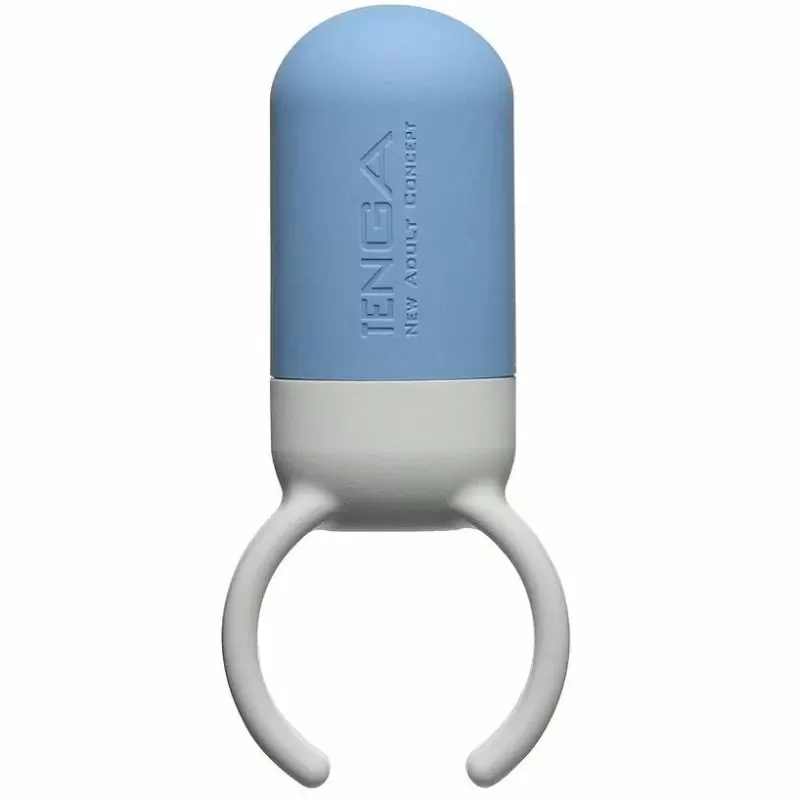 Эрекционное кольцо Tenga SVR One Blue с вибрацией